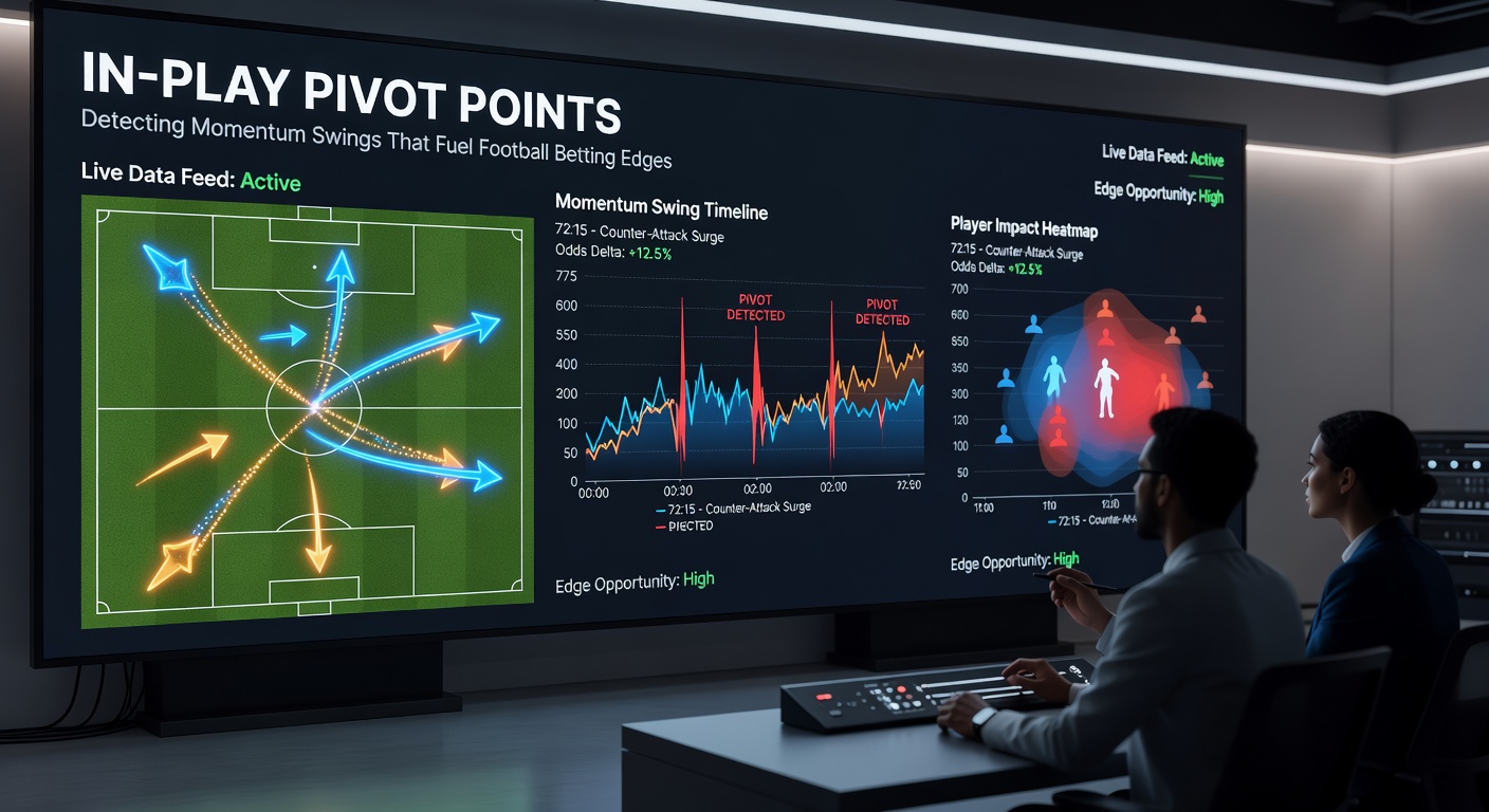 Close-up of a football analytics dashboard displaying real-time xG, possession, and momentum metrics during an intense match