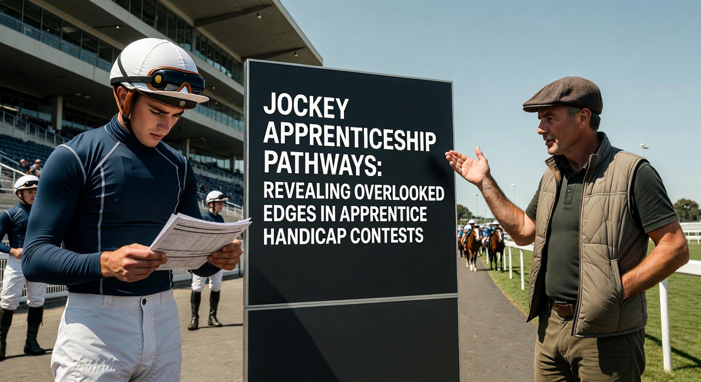 Apprentice jockeys reviewing race footage during structured training sessions