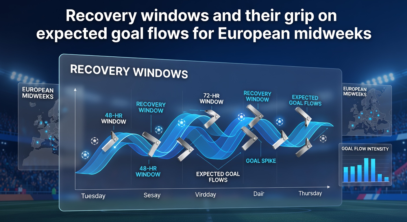 Analysis of recovery windows affecting expected goal flows in European midweek fixtures
