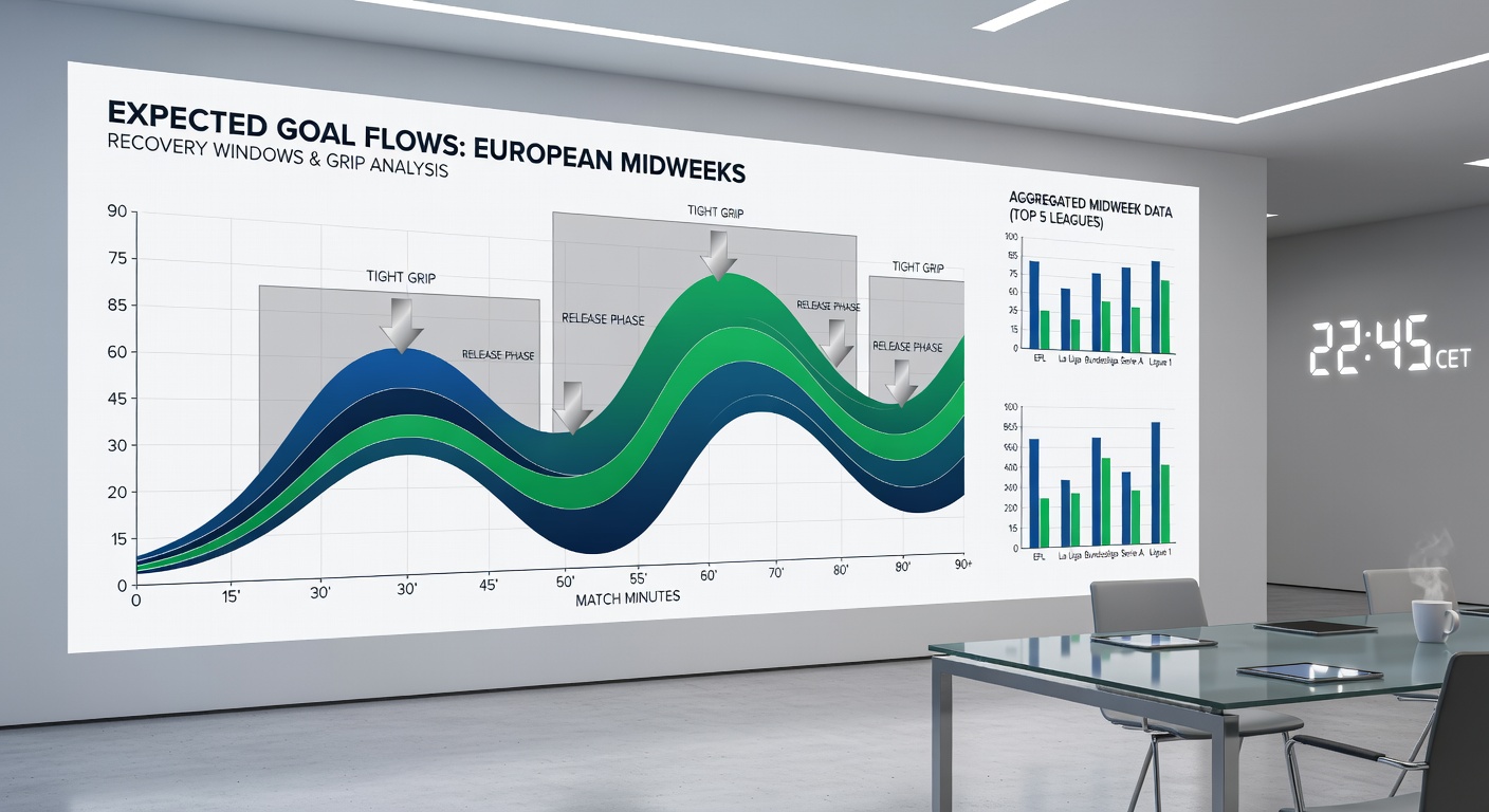 Visual breakdown of expected goal trends linked to recovery intervals in European football