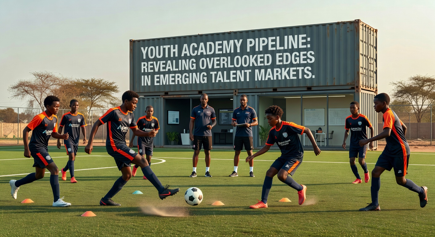 Youth academy training session showing young players developing skills on a professional pitch